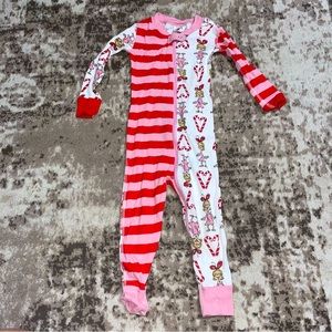 HANNA ANDERSSON Grinch Cindy Lou pajama one piece Christmas 2T zip